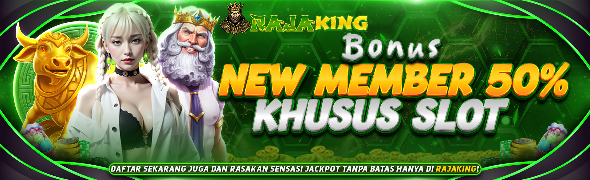 BONUS NEW MEMBER 50%