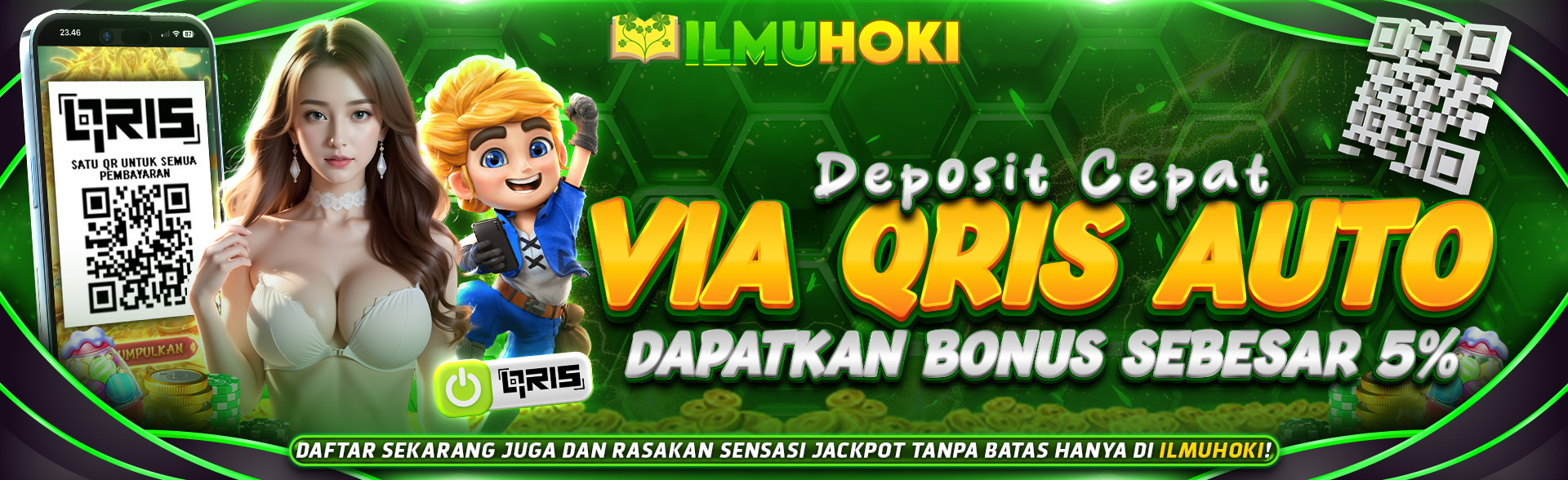 DEPOSIT QRIS DAPAT BONUS 5%